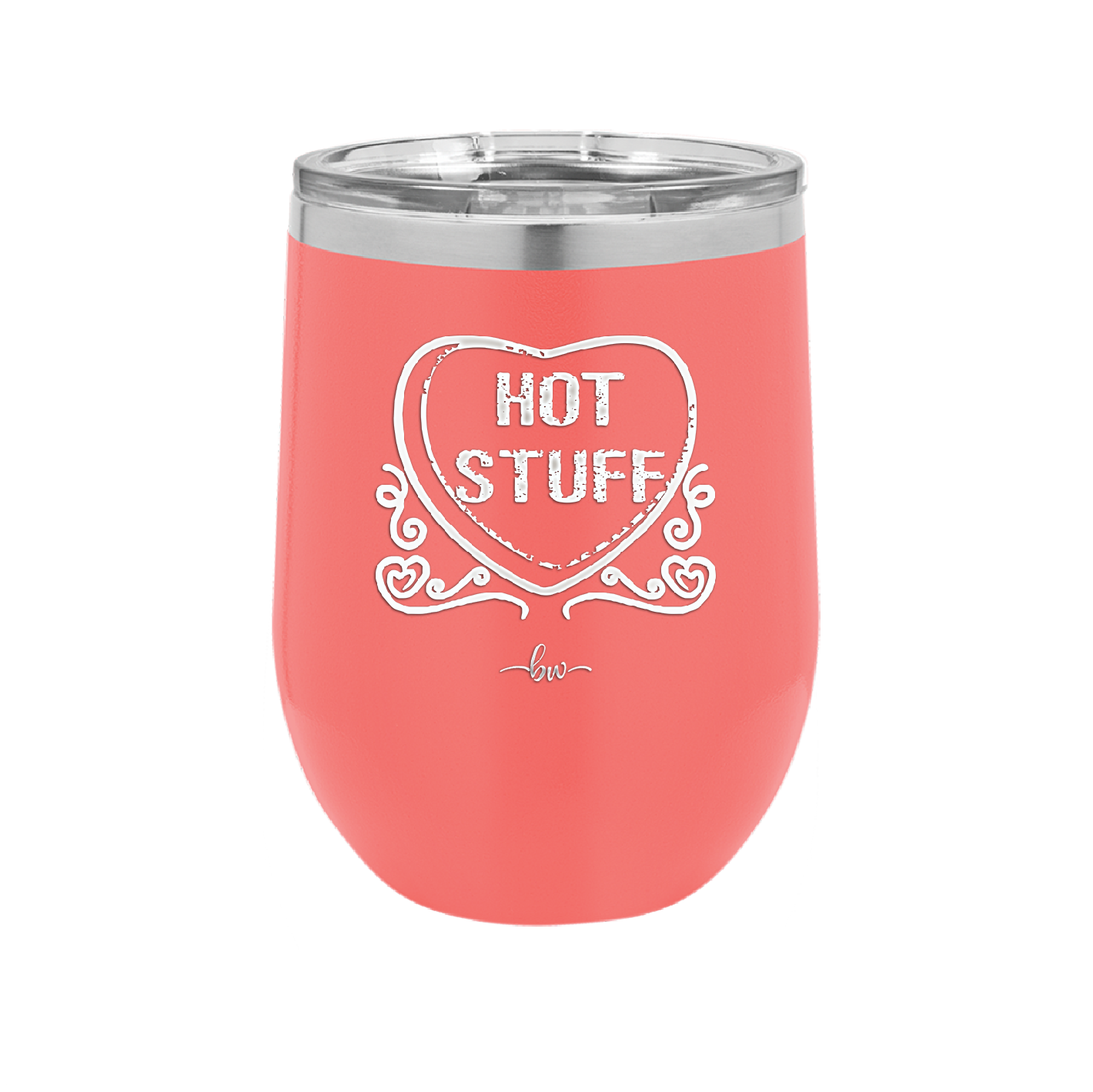 Candy Heart Hot Stuff - Laser Engraved Stainless Steel Drinkware - 1780 -