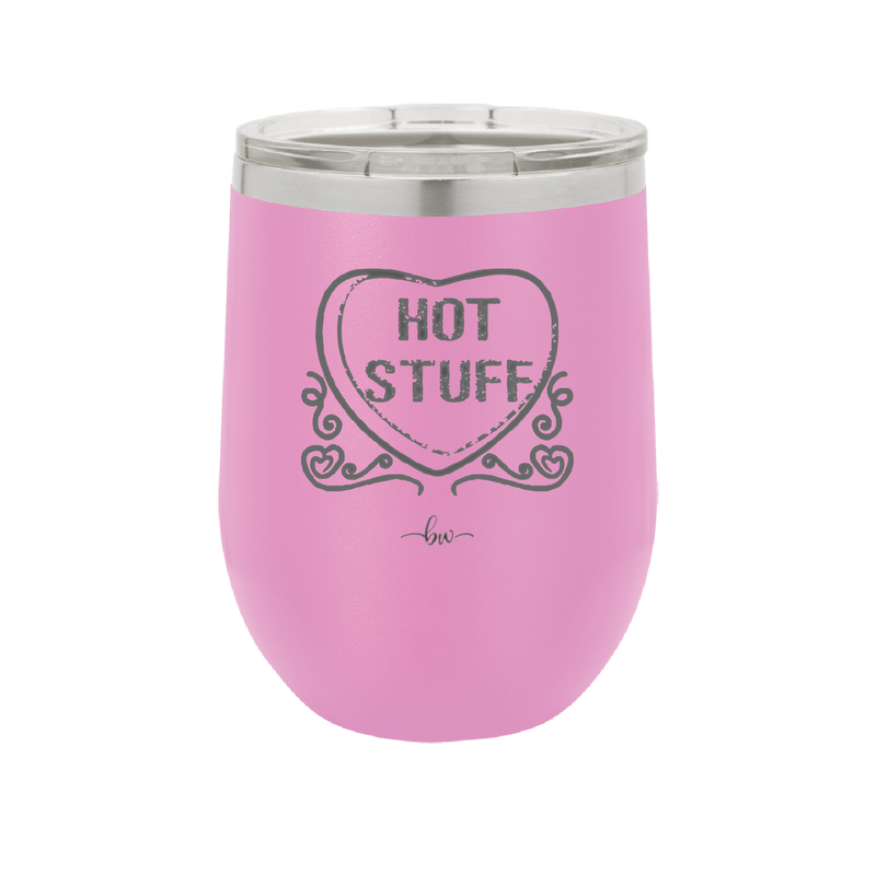 Candy Heart Hot Stuff - Laser Engraved Stainless Steel Drinkware - 1780 -