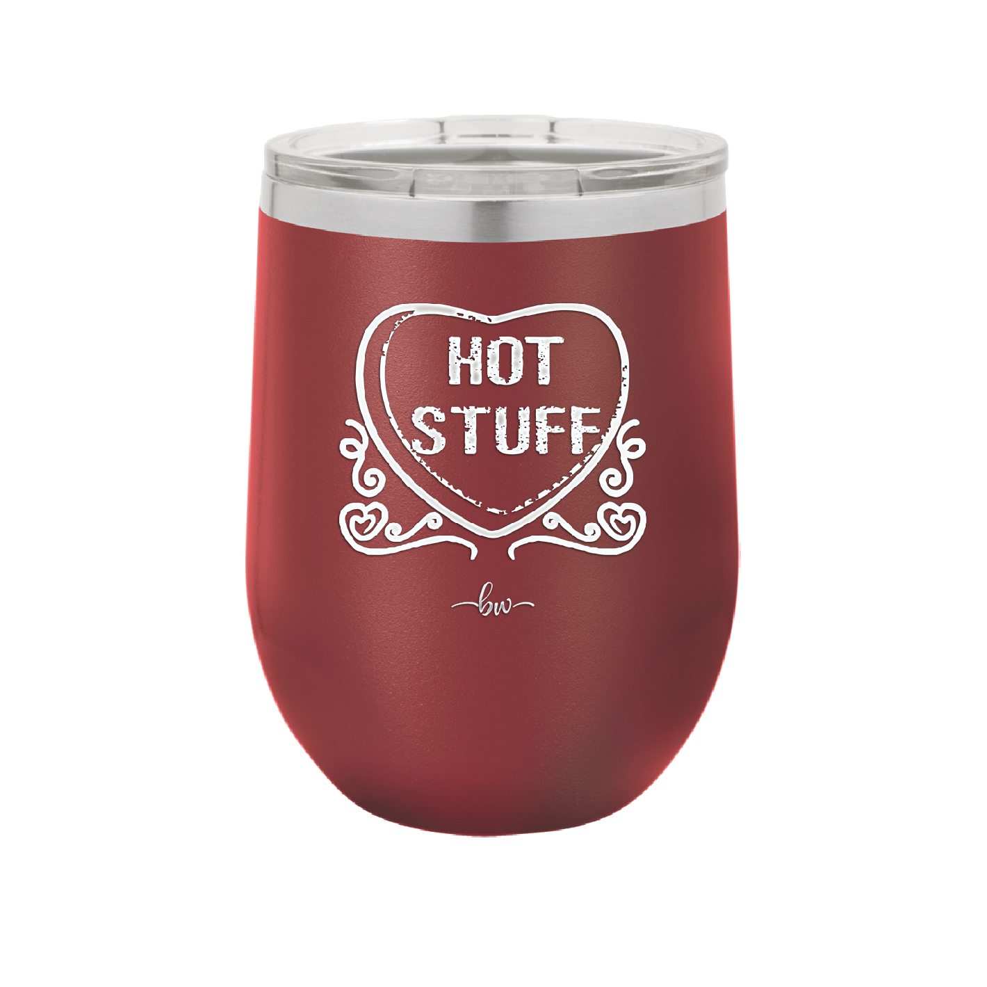 Candy Heart Hot Stuff - Laser Engraved Stainless Steel Drinkware - 1780 -