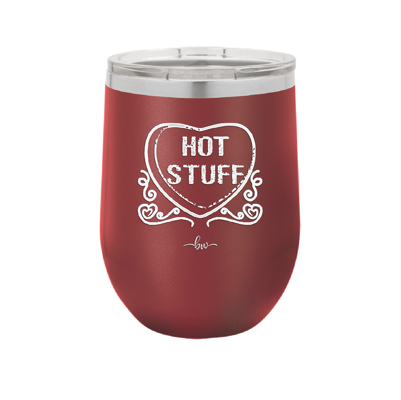 Candy Heart Hot Stuff - Laser Engraved Stainless Steel Drinkware - 1780 -