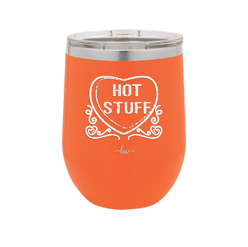 Candy Heart Hot Stuff - Laser Engraved Stainless Steel Drinkware - 1780 -