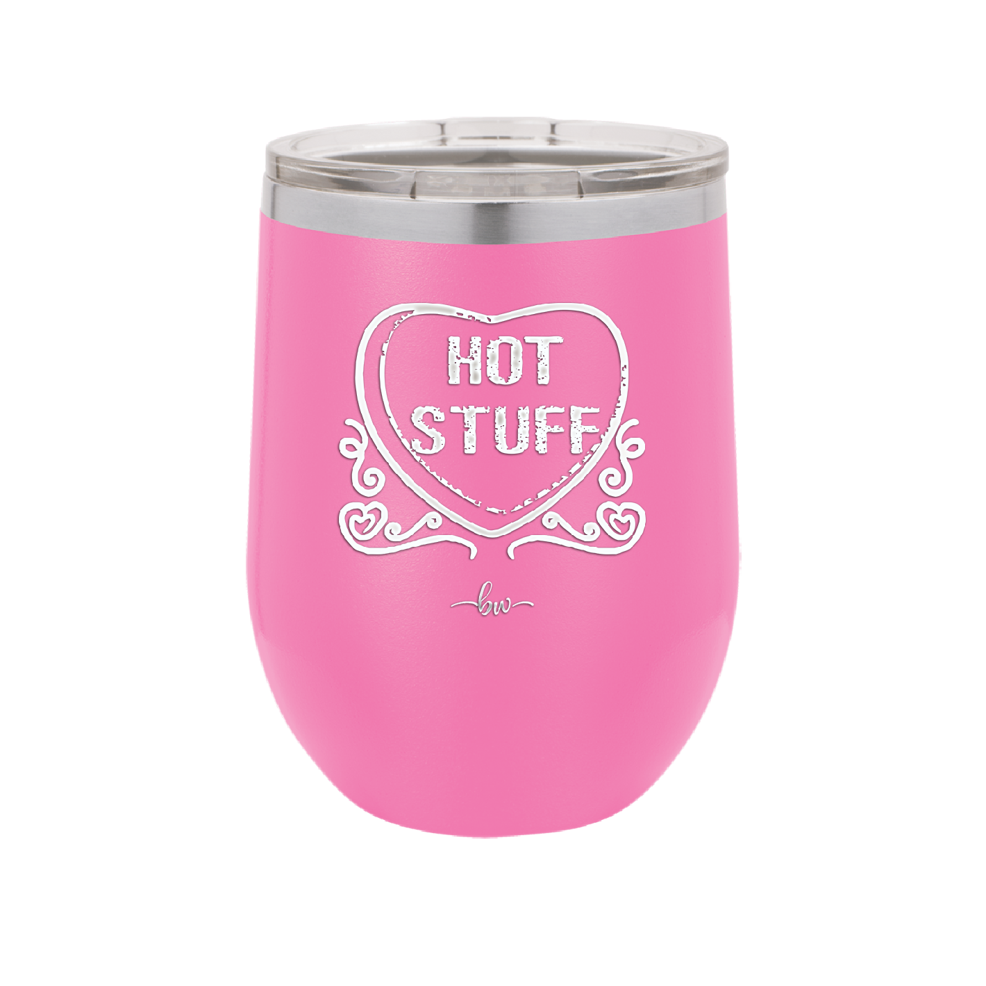 Candy Heart Hot Stuff - Laser Engraved Stainless Steel Drinkware - 1780 -