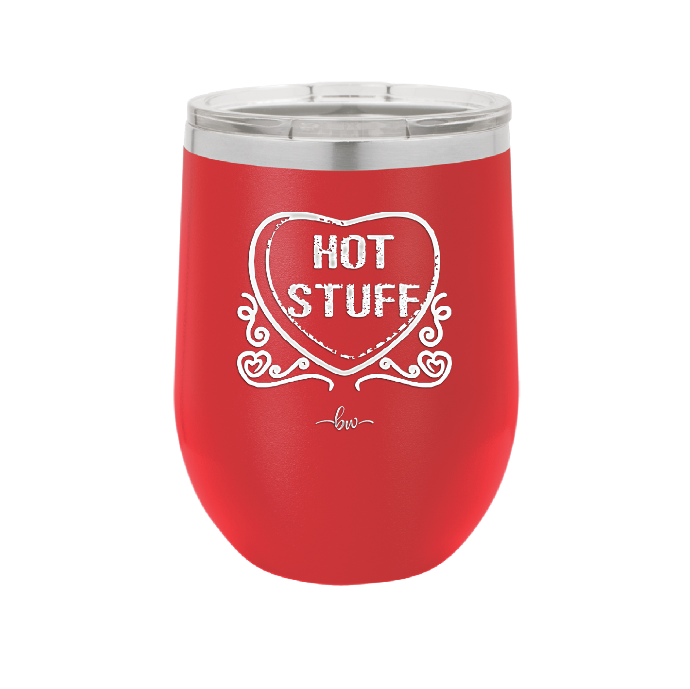 Candy Heart Hot Stuff - Laser Engraved Stainless Steel Drinkware - 1780 -