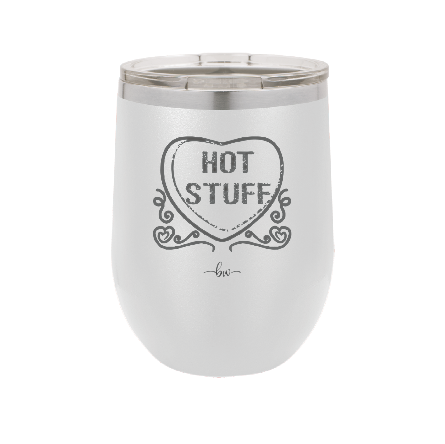 Candy Heart Hot Stuff - Laser Engraved Stainless Steel Drinkware - 1780 -