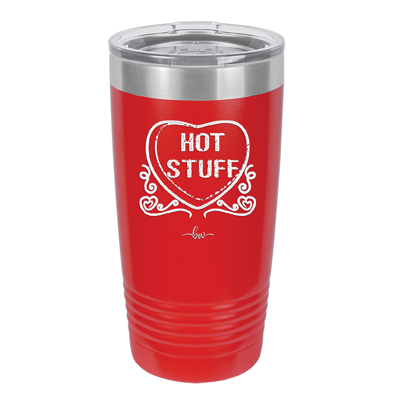 Candy Heart Hot Stuff - Laser Engraved Stainless Steel Drinkware - 1780 -