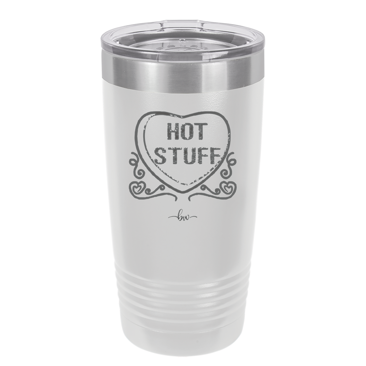 Candy Heart Hot Stuff - Laser Engraved Stainless Steel Drinkware - 1780 -