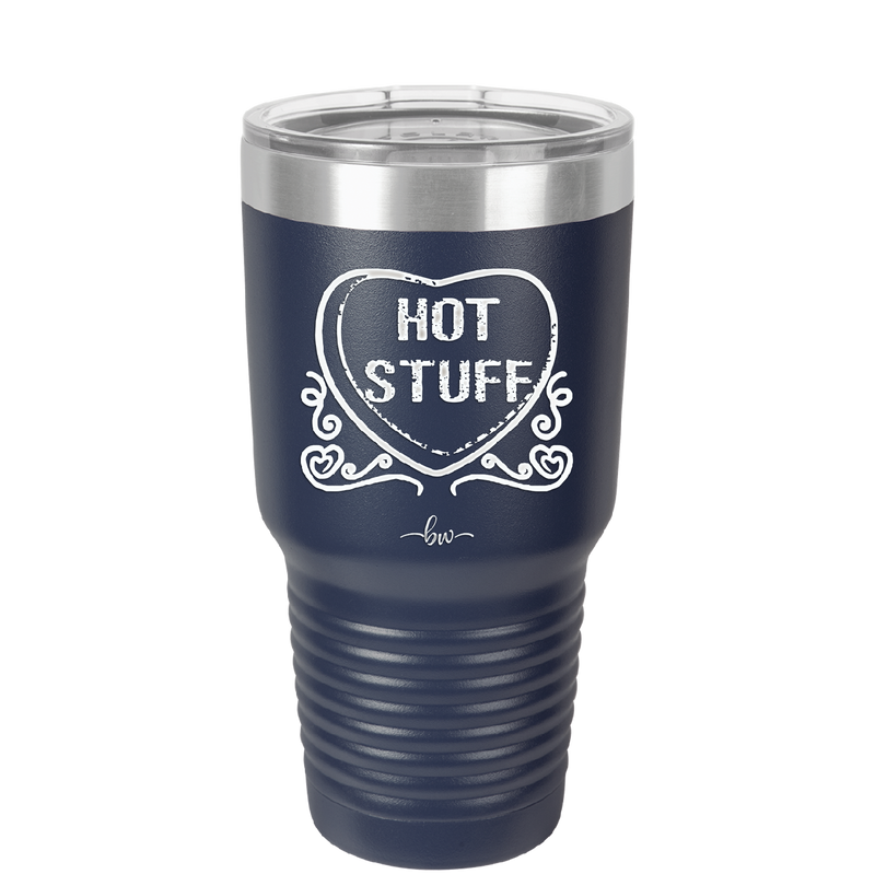 Candy Heart Hot Stuff - Laser Engraved Stainless Steel Drinkware - 1780 -