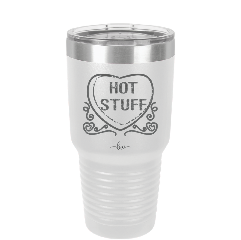 Candy Heart Hot Stuff - Laser Engraved Stainless Steel Drinkware - 1780 -