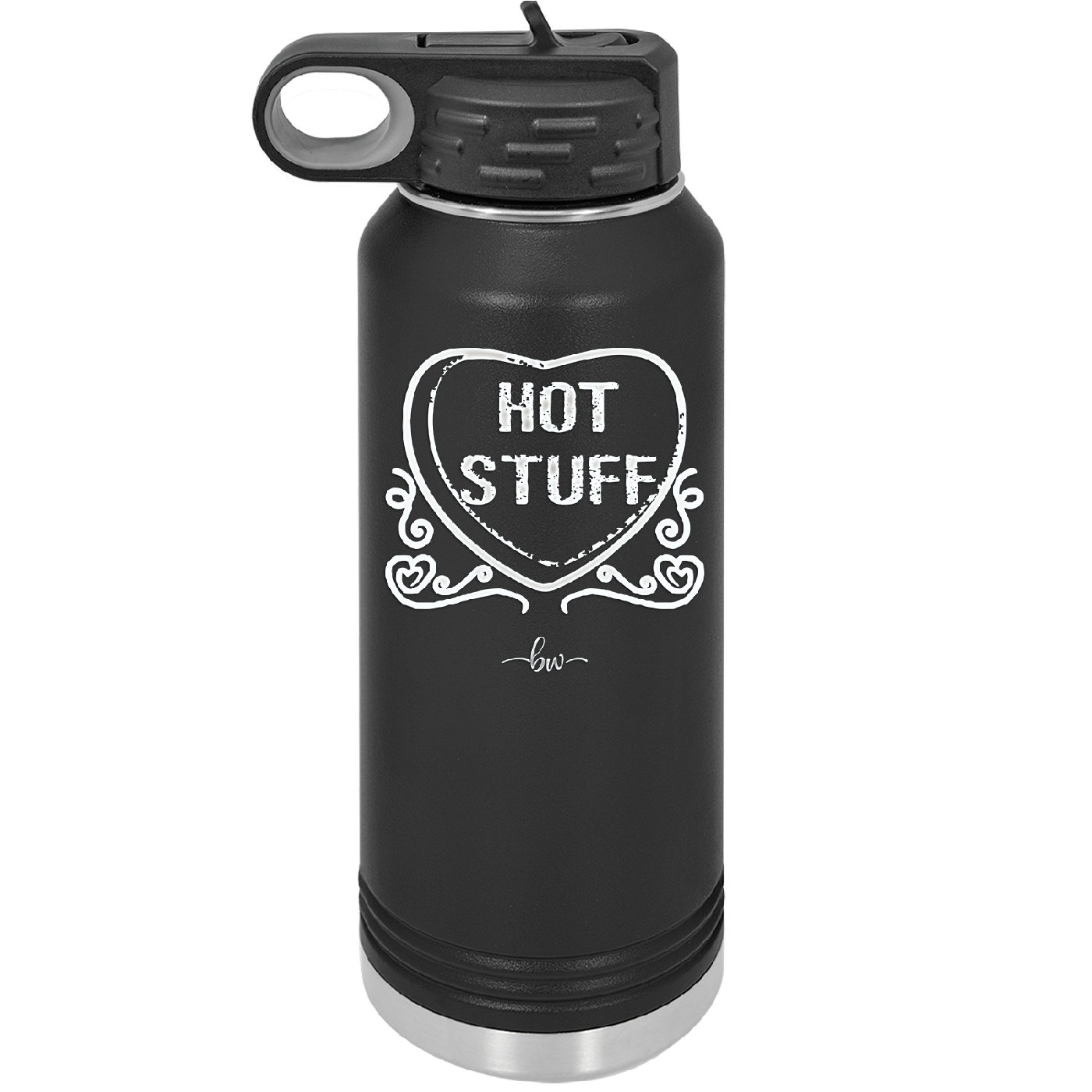 Candy Heart Hot Stuff - Laser Engraved Stainless Steel Drinkware - 1780 -