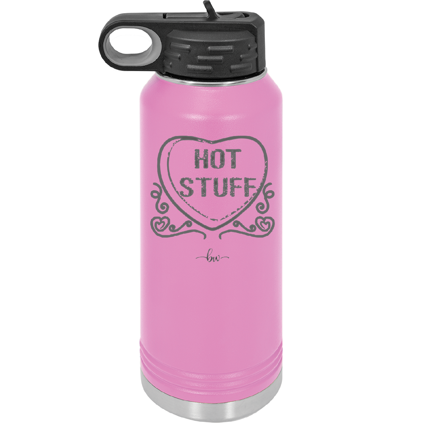 Candy Heart Hot Stuff - Laser Engraved Stainless Steel Drinkware - 1780 -