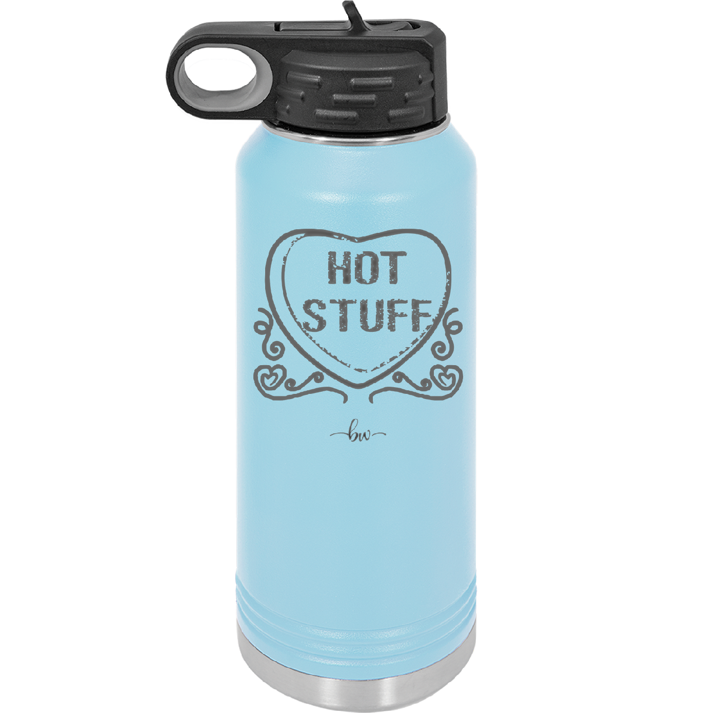 Candy Heart Hot Stuff - Laser Engraved Stainless Steel Drinkware - 1780 -