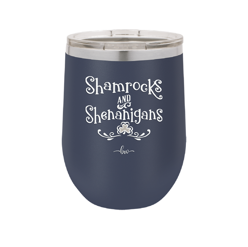 Shamrocks and Shenanigans - Laser Engraved Stainless Steel Drinkware - 1792 -