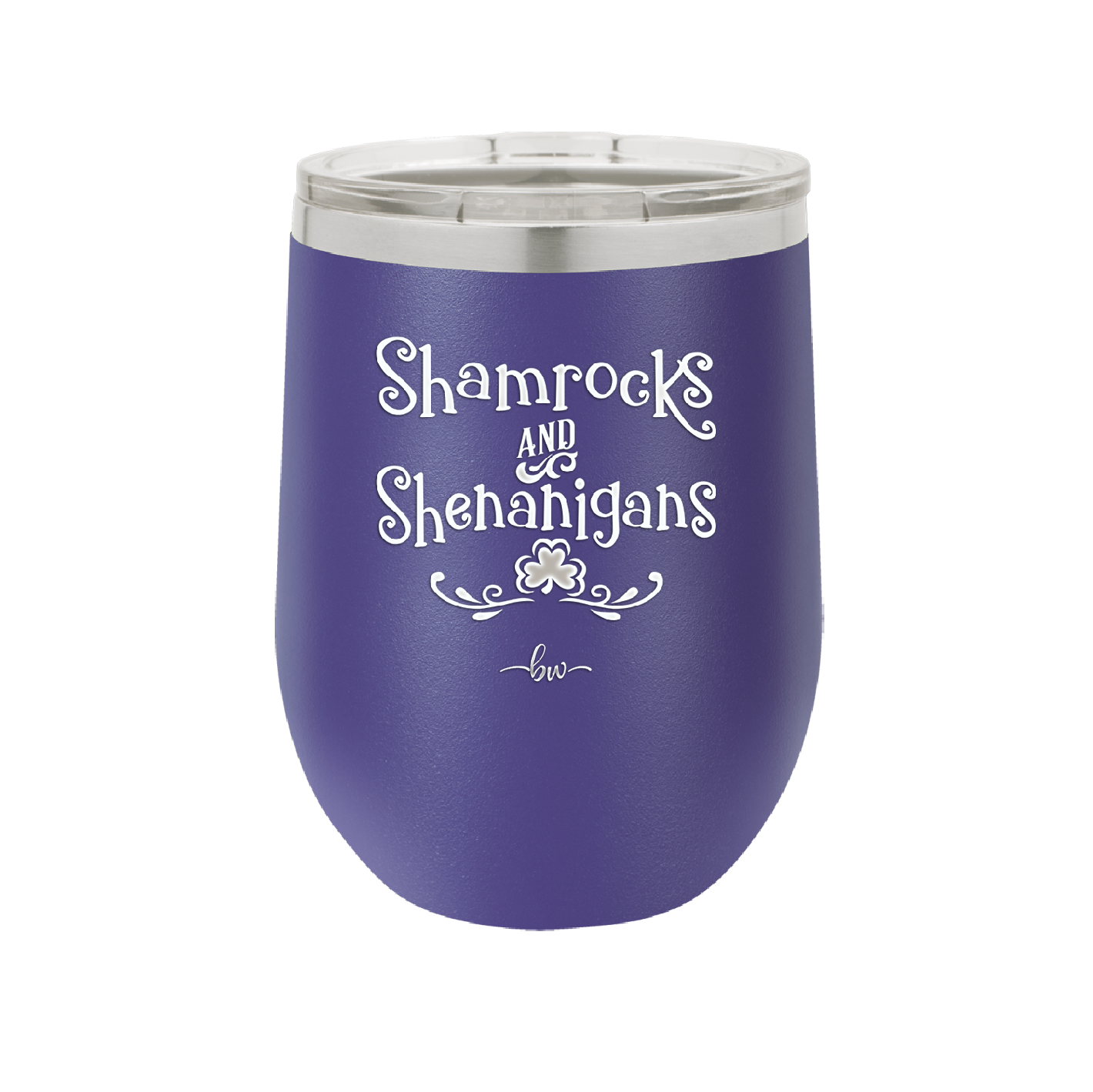 Shamrocks and Shenanigans - Laser Engraved Stainless Steel Drinkware - 1792 -