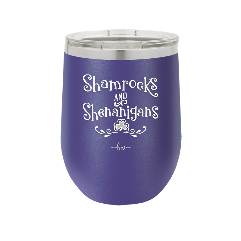 Shamrocks and Shenanigans - Laser Engraved Stainless Steel Drinkware - 1792 -