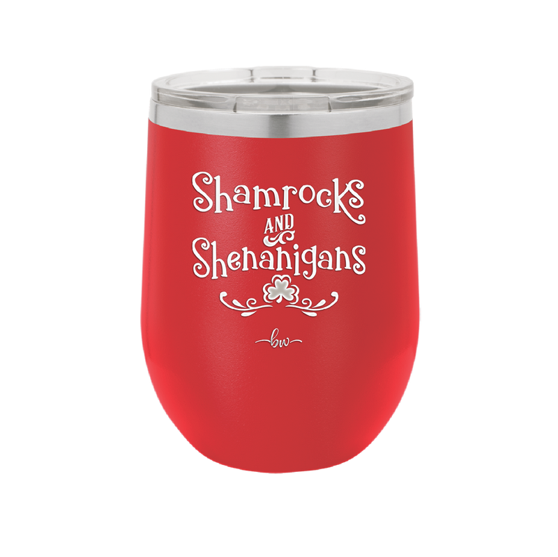 Shamrocks and Shenanigans - Laser Engraved Stainless Steel Drinkware - 1792 -