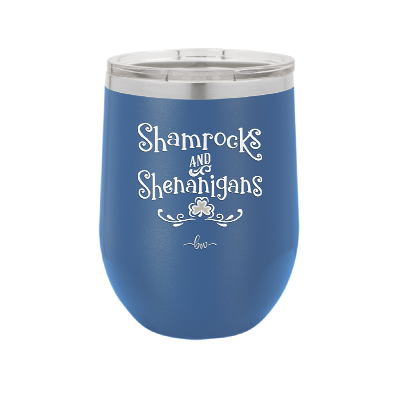 Shamrocks and Shenanigans - Laser Engraved Stainless Steel Drinkware - 1792 -