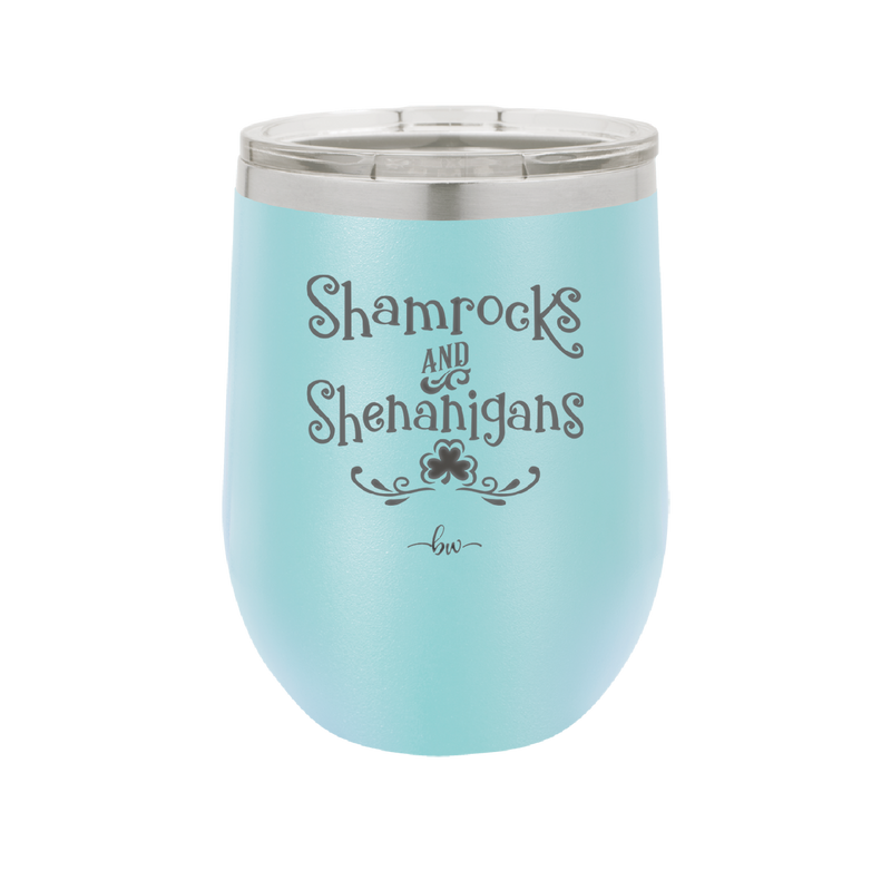 Shamrocks and Shenanigans - Laser Engraved Stainless Steel Drinkware - 1792 -