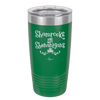 Shamrocks and Shenanigans - Laser Engraved Stainless Steel Drinkware - 1792 -