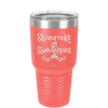 Shamrocks and Shenanigans - Laser Engraved Stainless Steel Drinkware - 1792 -