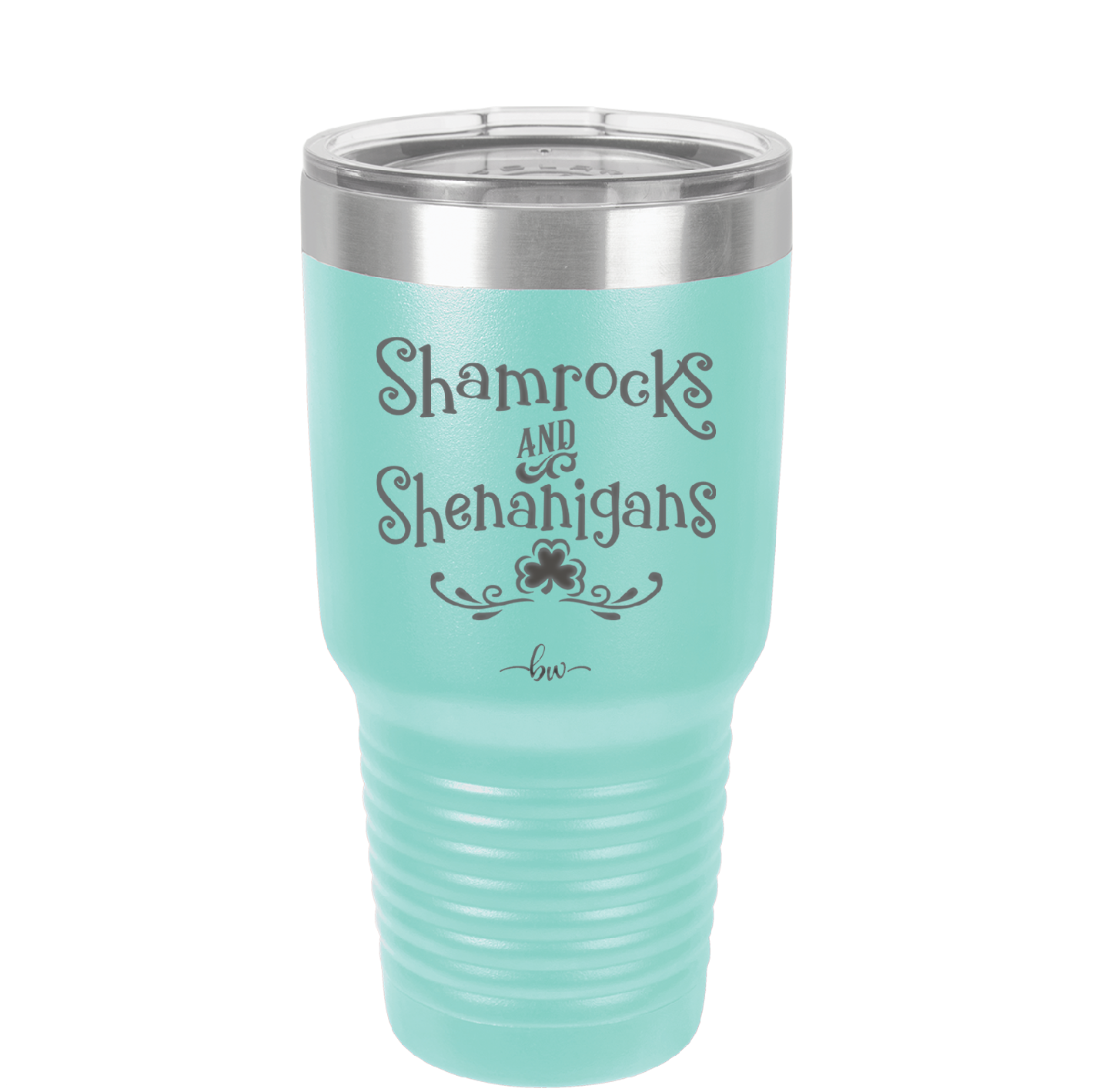 Shamrocks and Shenanigans - Laser Engraved Stainless Steel Drinkware - 1792 -