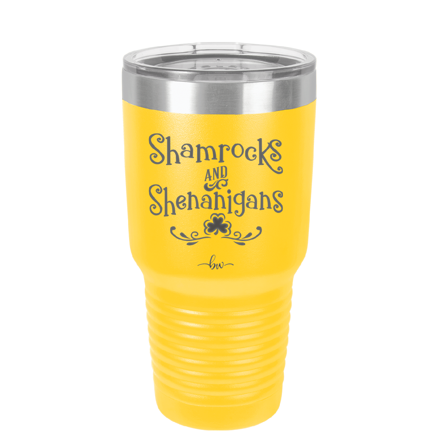 Shamrocks and Shenanigans - Laser Engraved Stainless Steel Drinkware - 1792 -