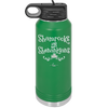 Shamrocks and Shenanigans - Laser Engraved Stainless Steel Drinkware - 1792 -