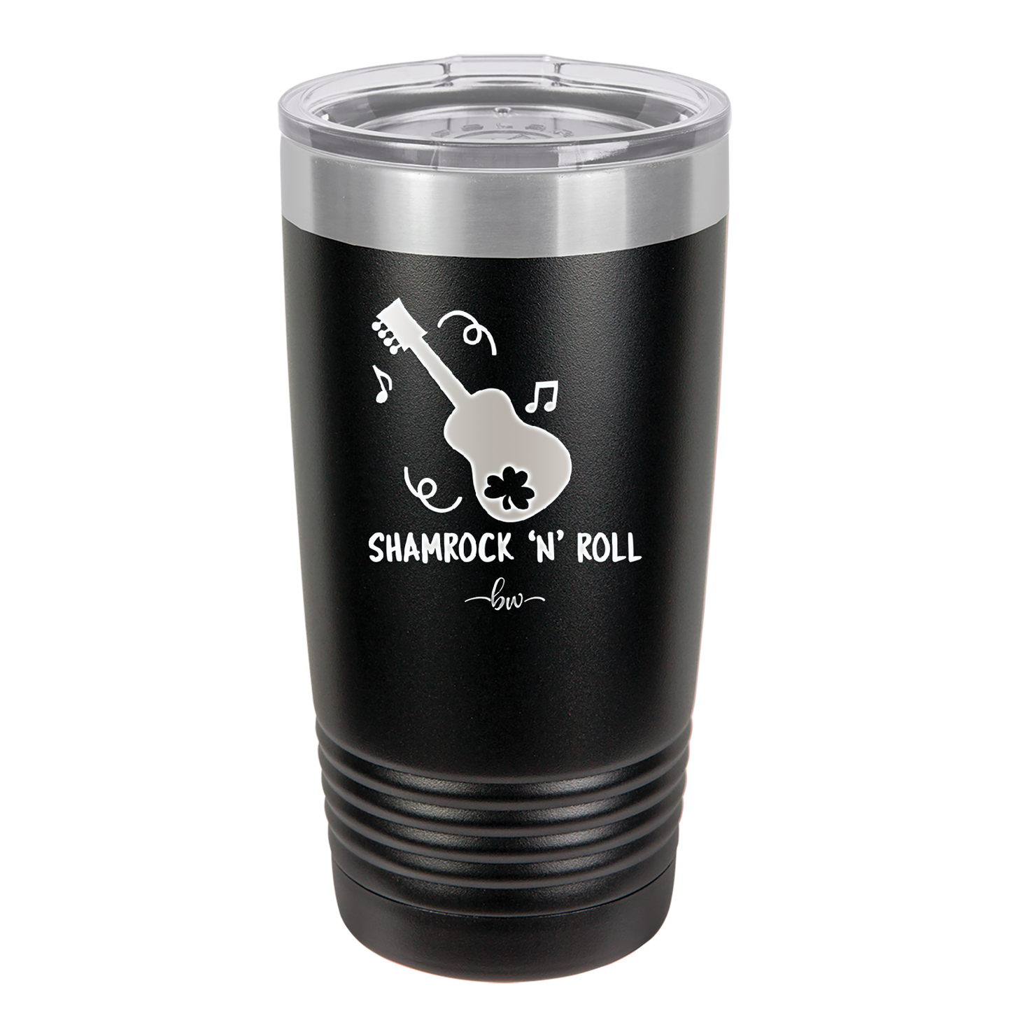 Shamrock N Roll - Laser Engraved Stainless Steel Drinkware - 1819 -