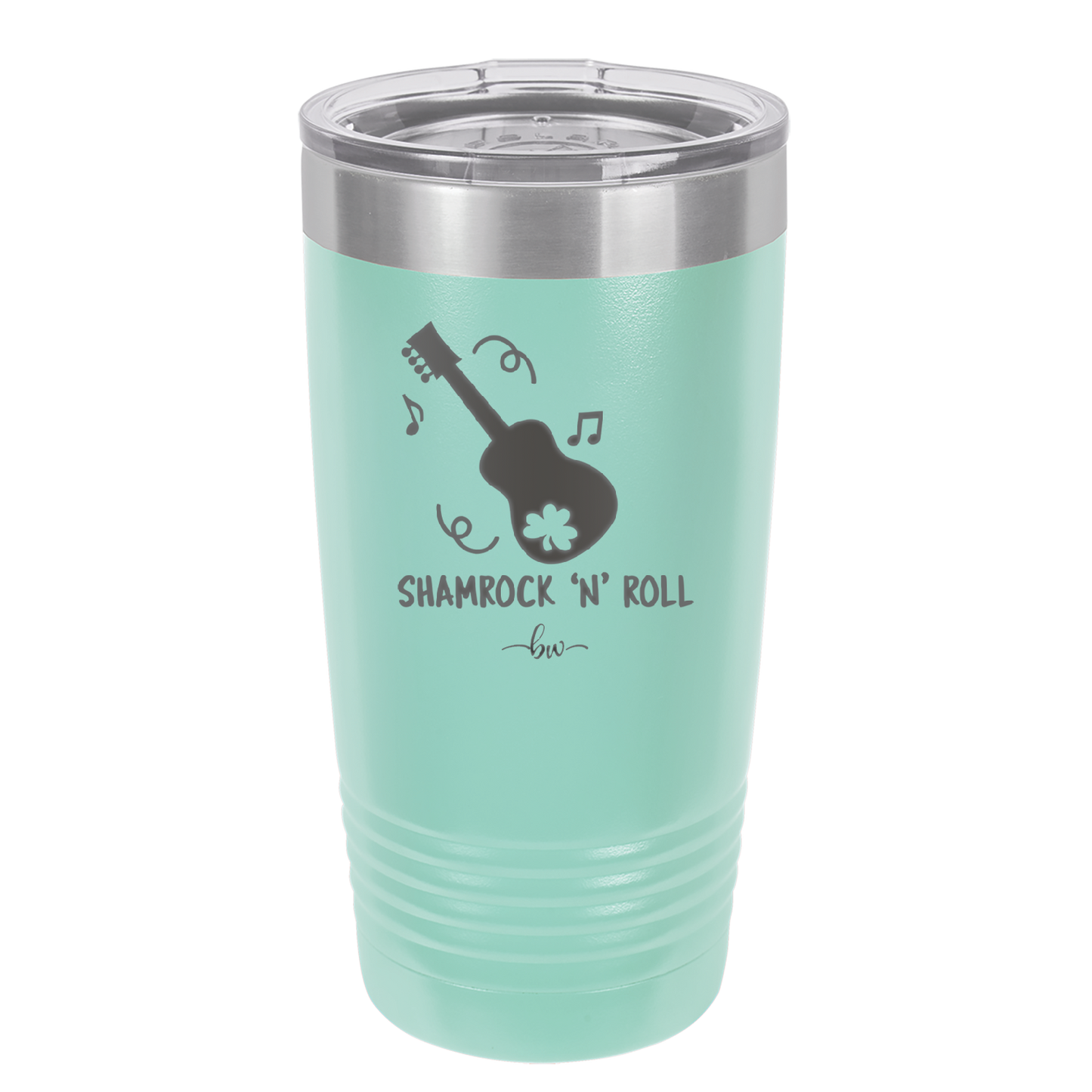 Shamrock N Roll - Laser Engraved Stainless Steel Drinkware - 1819 -