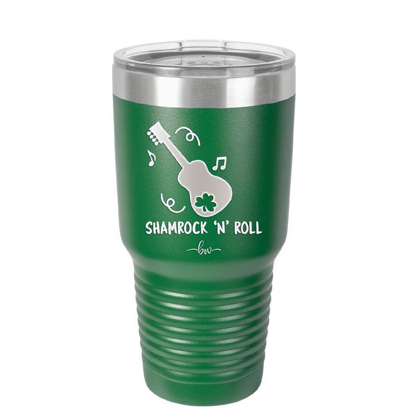 Shamrock N Roll - Laser Engraved Stainless Steel Drinkware - 1819 -