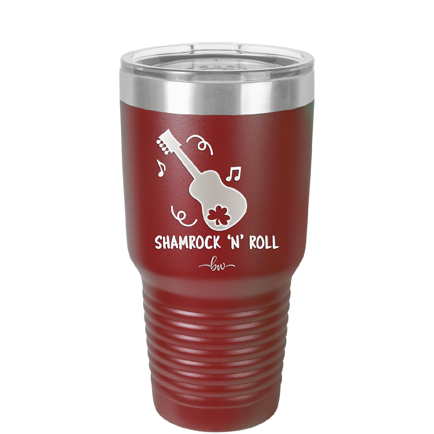 Shamrock N Roll - Laser Engraved Stainless Steel Drinkware - 1819 -