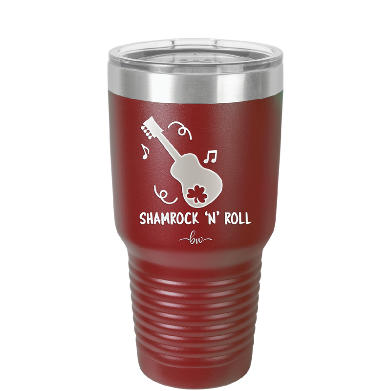 Shamrock N Roll - Laser Engraved Stainless Steel Drinkware - 1819 -