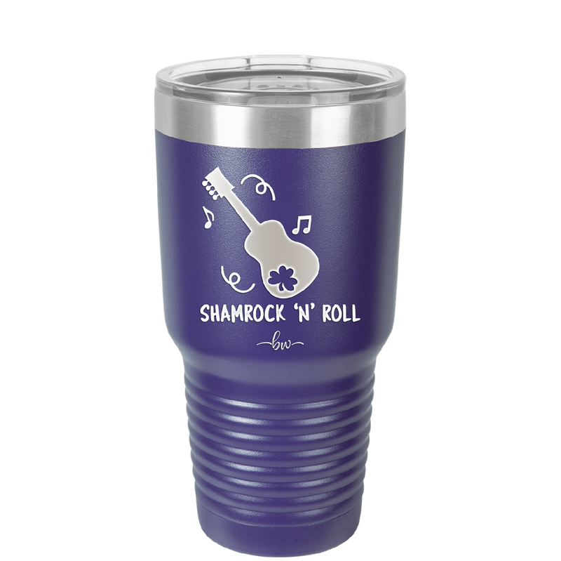 Shamrock N Roll - Laser Engraved Stainless Steel Drinkware - 1819 -