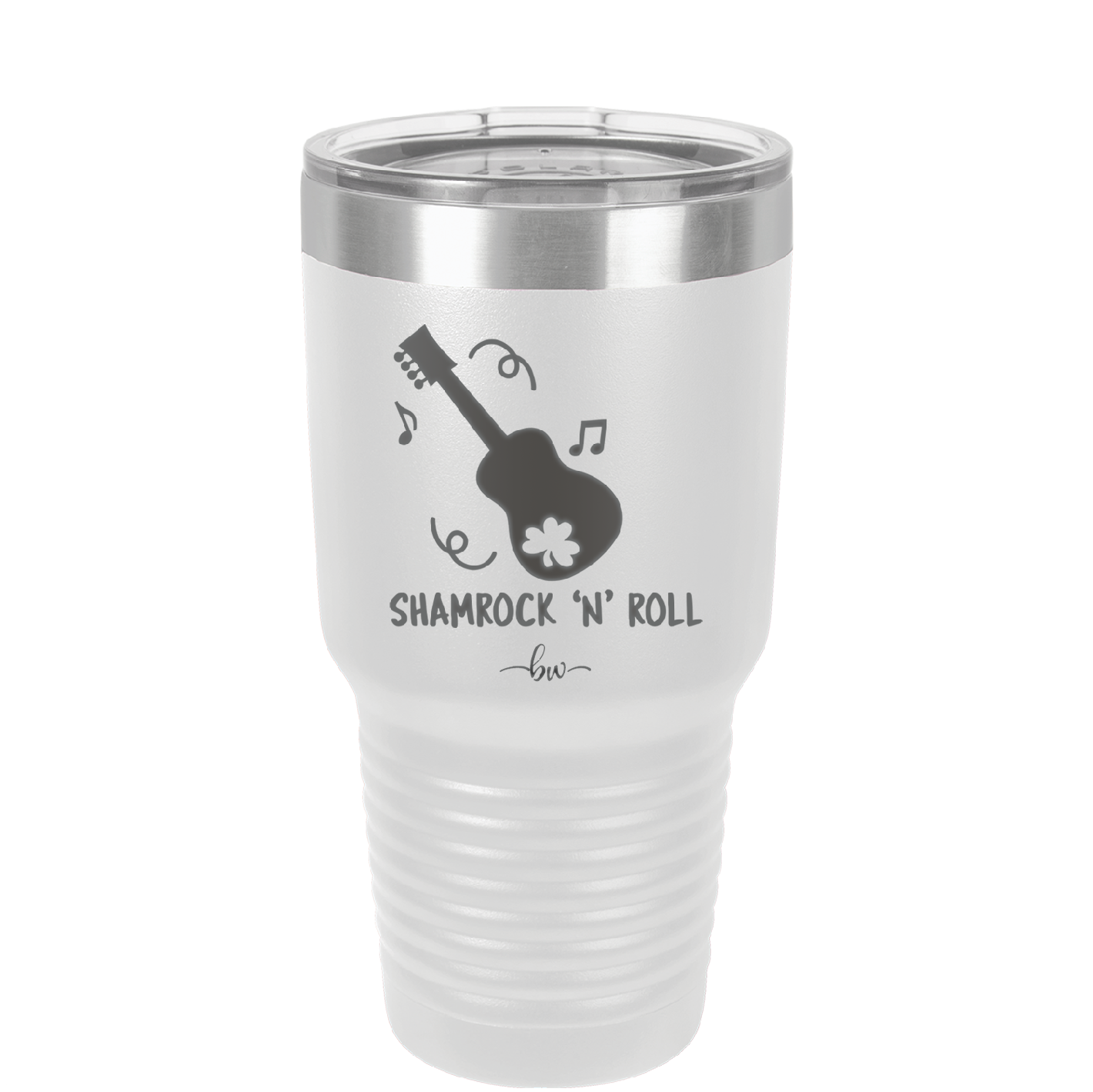 Shamrock N Roll - Laser Engraved Stainless Steel Drinkware - 1819 -