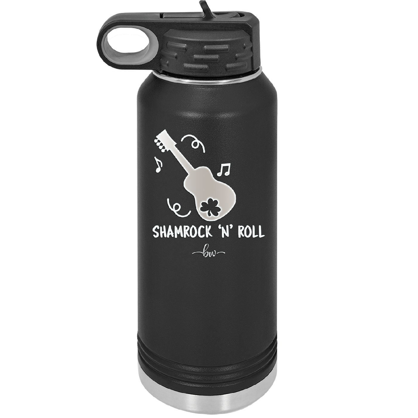 Shamrock N Roll - Laser Engraved Stainless Steel Drinkware - 1819 -