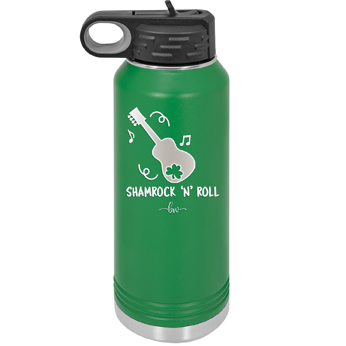 Shamrock N Roll - Laser Engraved Stainless Steel Drinkware - 1819 -