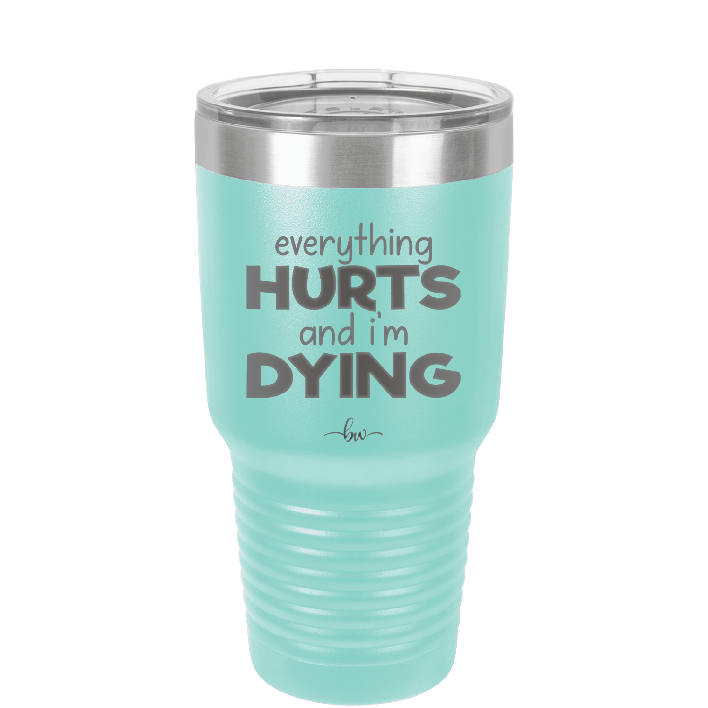 Everything Hurts and I'm Dying - Laser Engraved Stainless Steel Drinkware - 1841 -