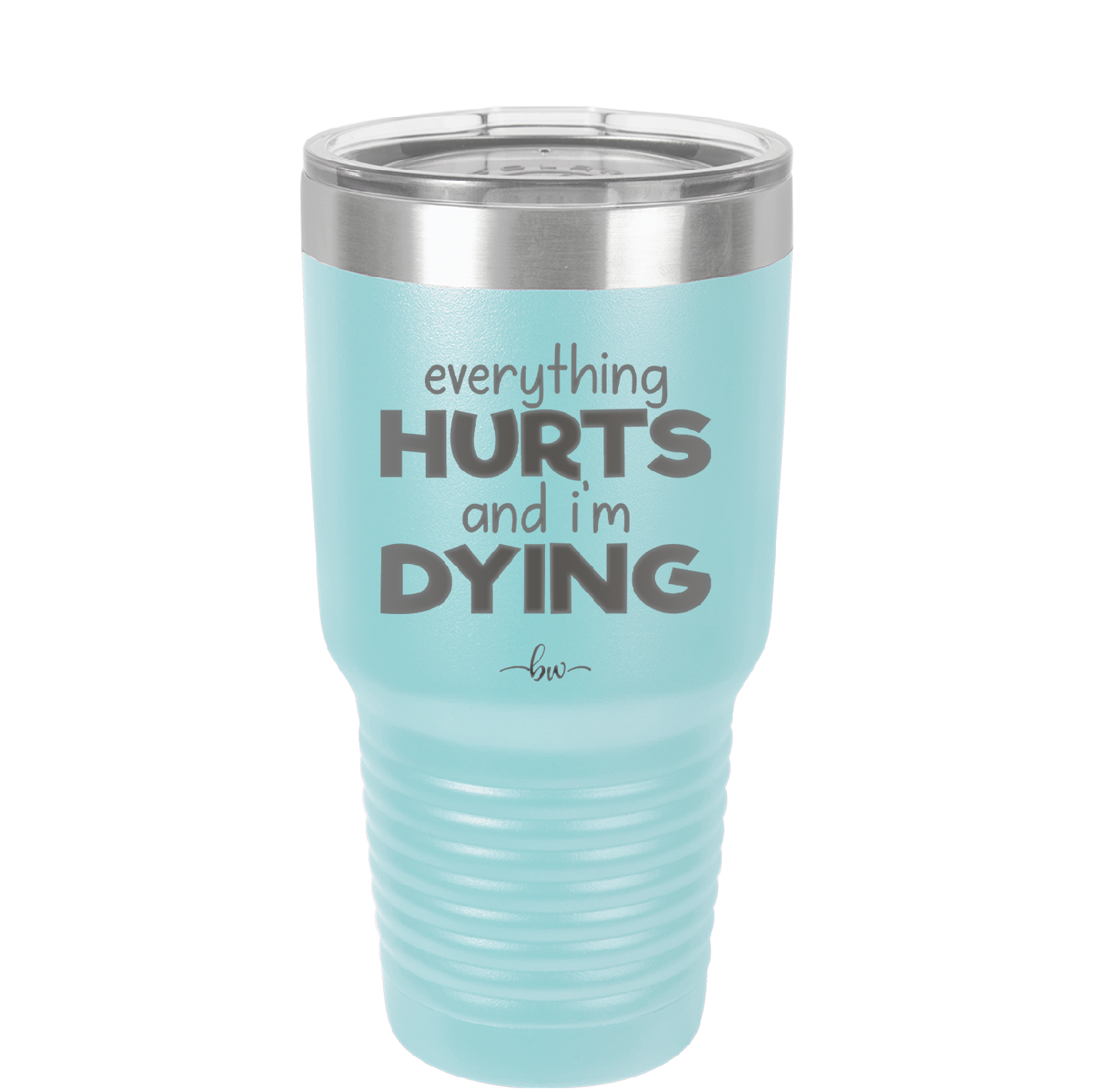 Everything Hurts and I'm Dying - Laser Engraved Stainless Steel Drinkware - 1841 -