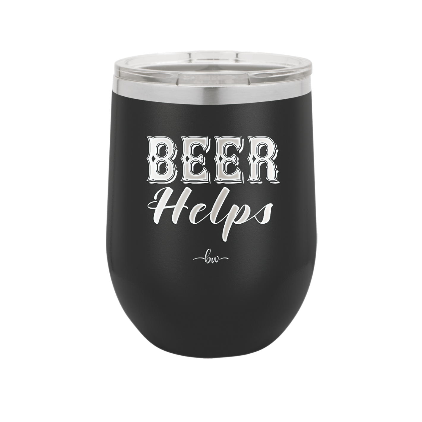 Beer Helps - Laser Engraved Stainless Steel Drinkware - 1846 -