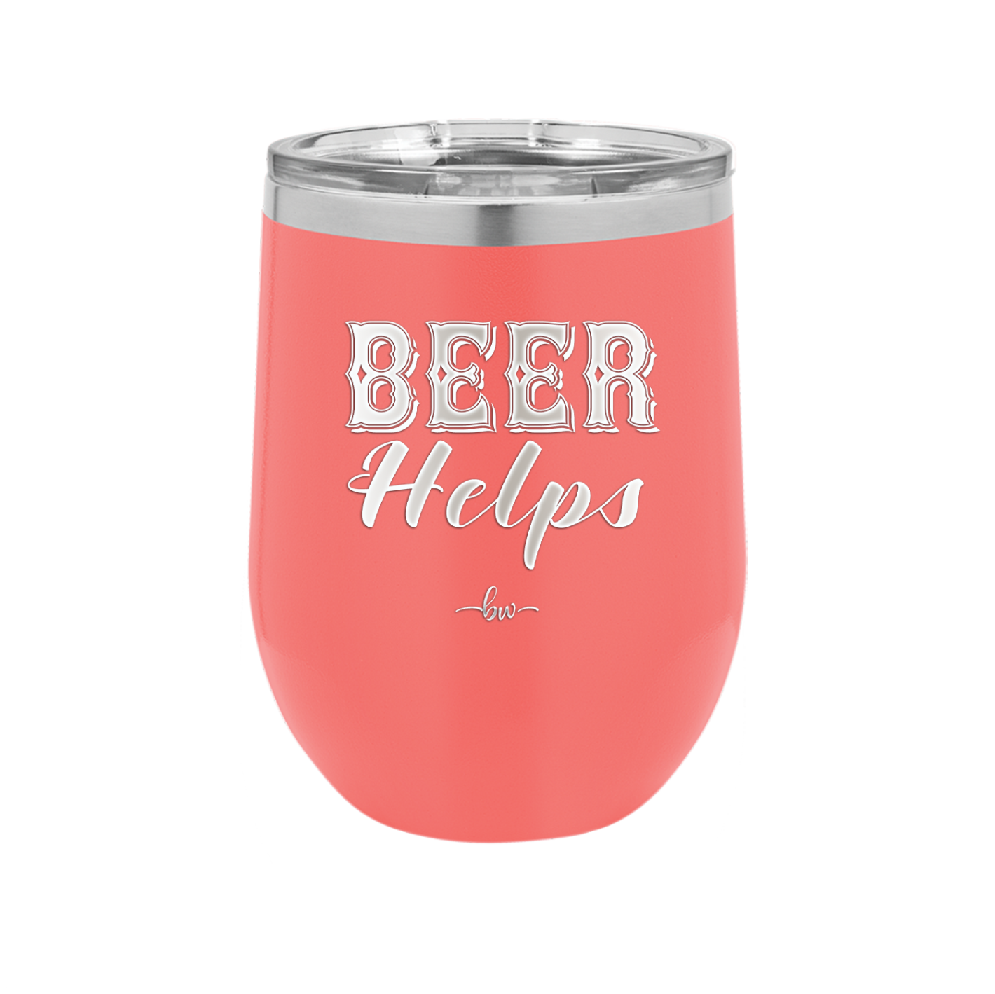 Beer Helps - Laser Engraved Stainless Steel Drinkware - 1846 -