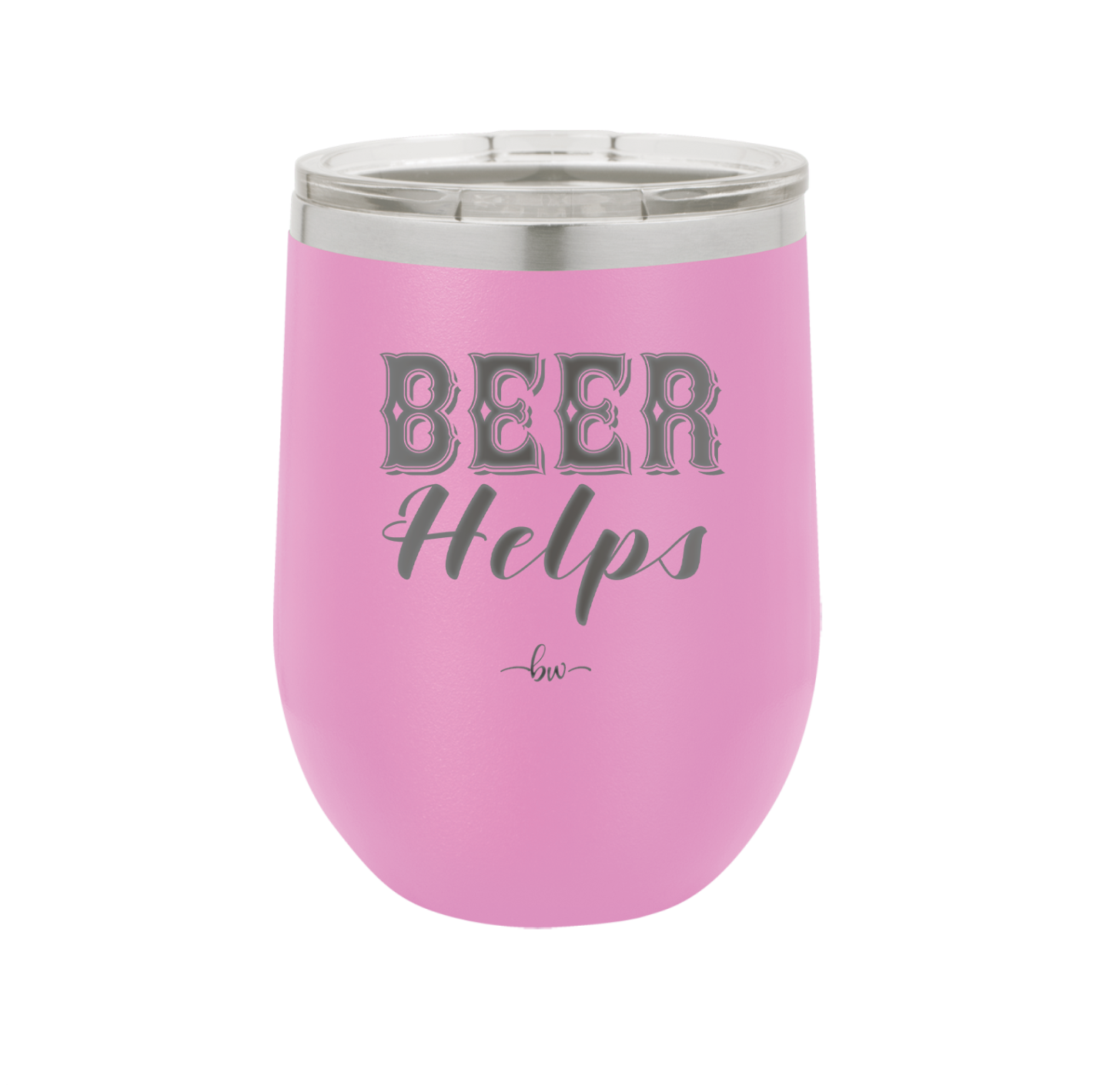 Beer Helps - Laser Engraved Stainless Steel Drinkware - 1846 -