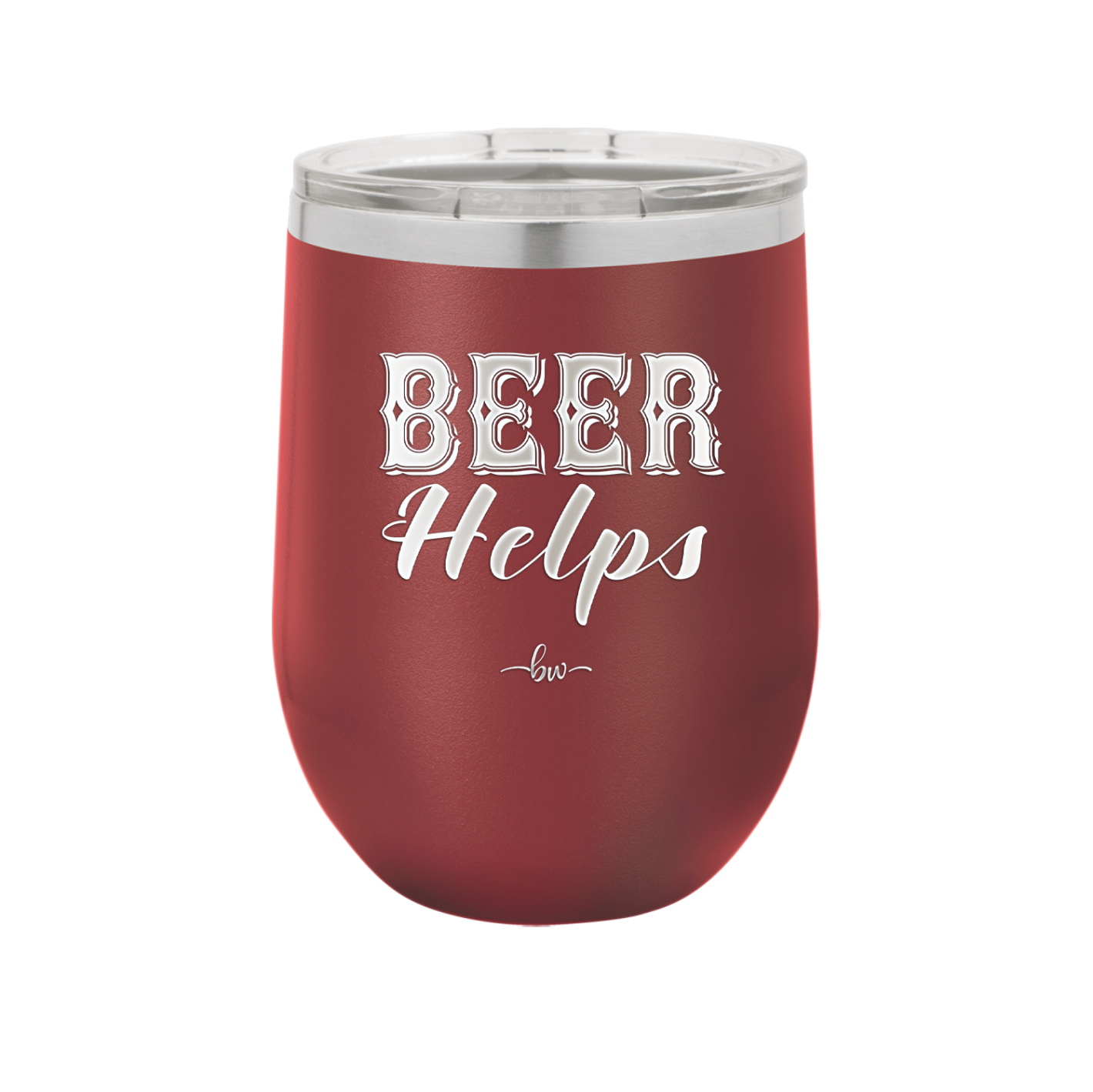 Beer Helps - Laser Engraved Stainless Steel Drinkware - 1846 -