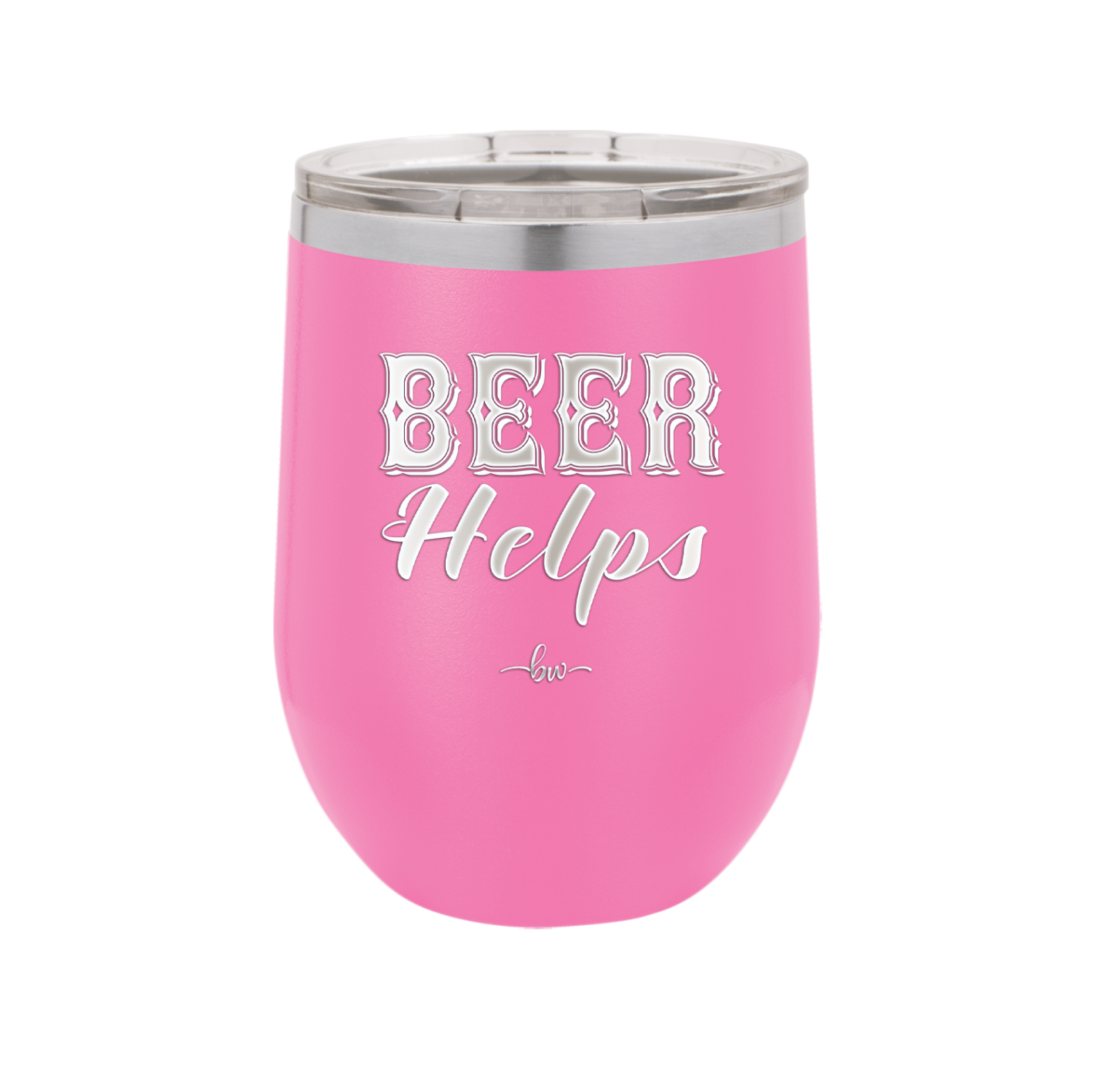 Beer Helps - Laser Engraved Stainless Steel Drinkware - 1846 -