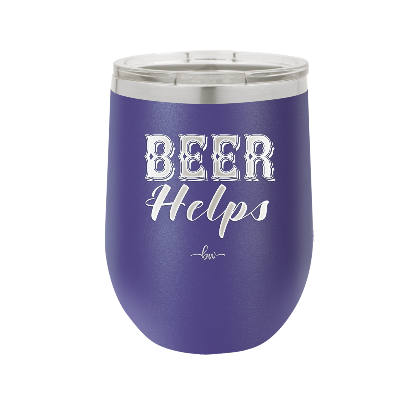 Beer Helps - Laser Engraved Stainless Steel Drinkware - 1846 -