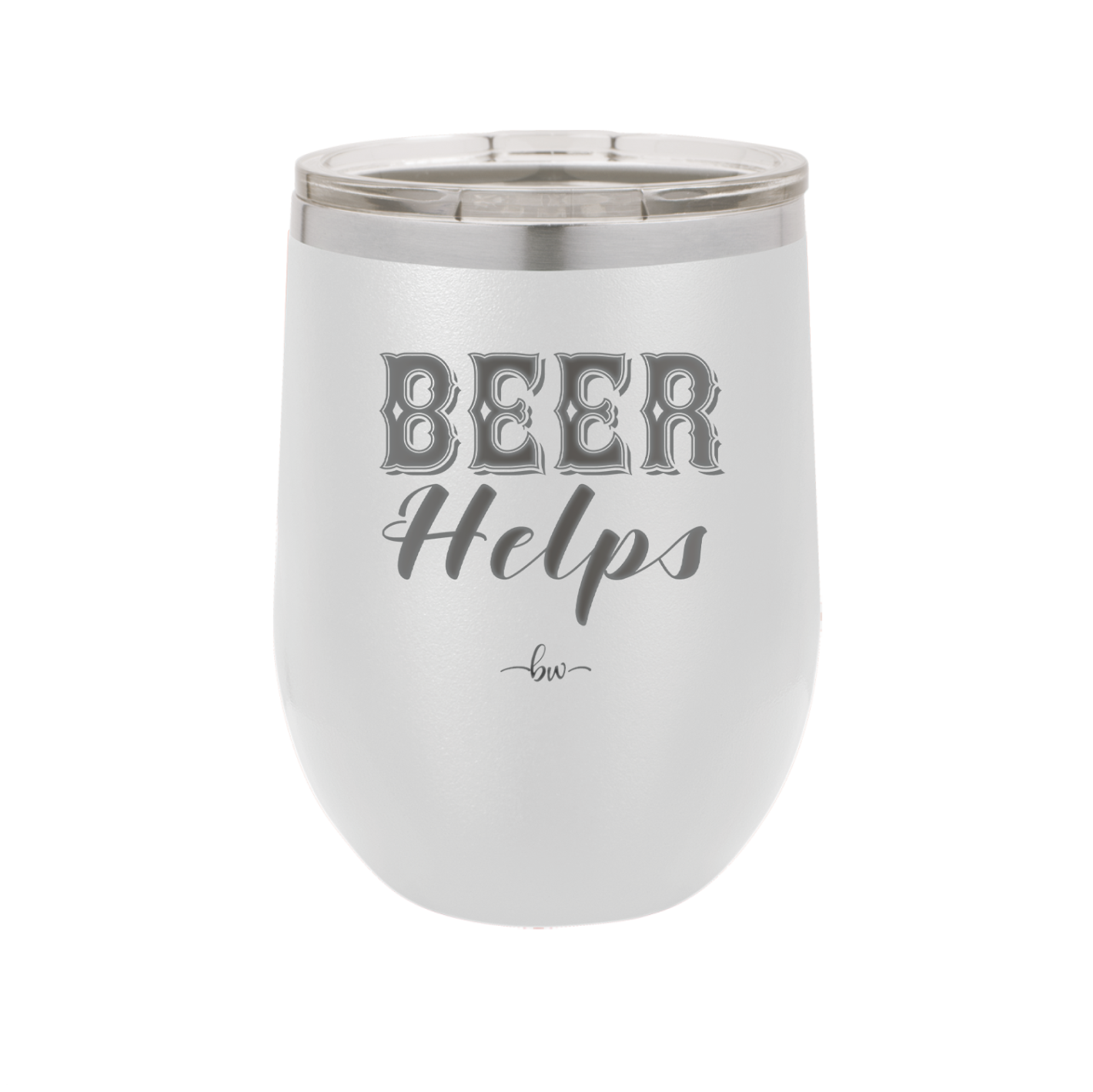 Beer Helps - Laser Engraved Stainless Steel Drinkware - 1846 -