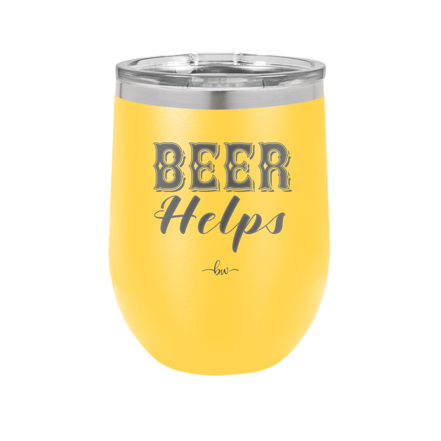 Beer Helps - Laser Engraved Stainless Steel Drinkware - 1846 -