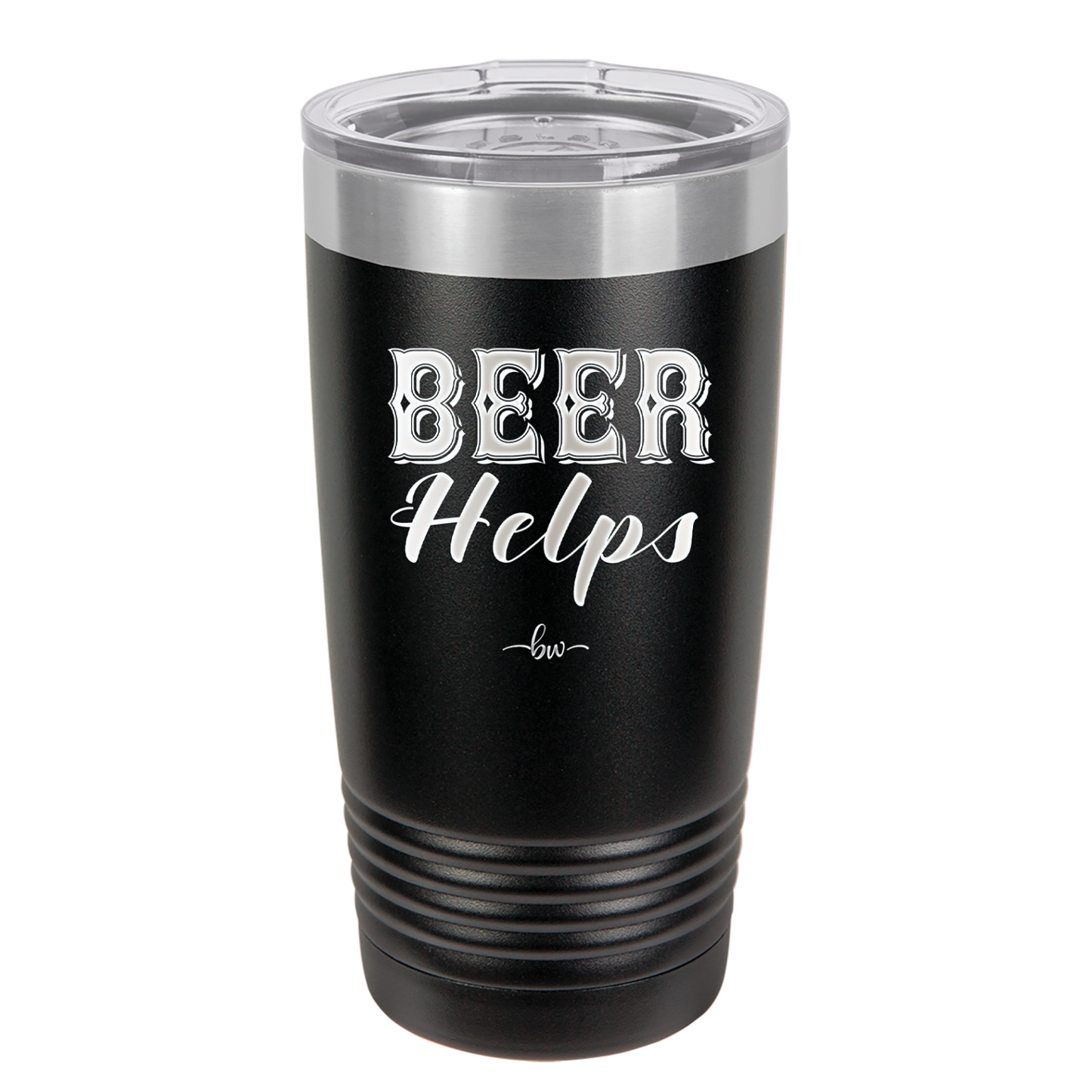 Beer Helps - Laser Engraved Stainless Steel Drinkware - 1846 -