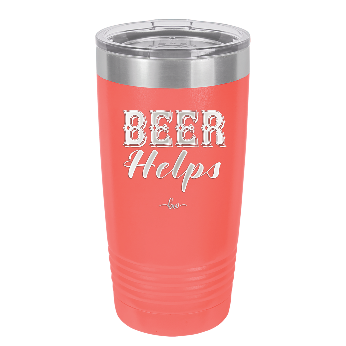 Beer Helps - Laser Engraved Stainless Steel Drinkware - 1846 -