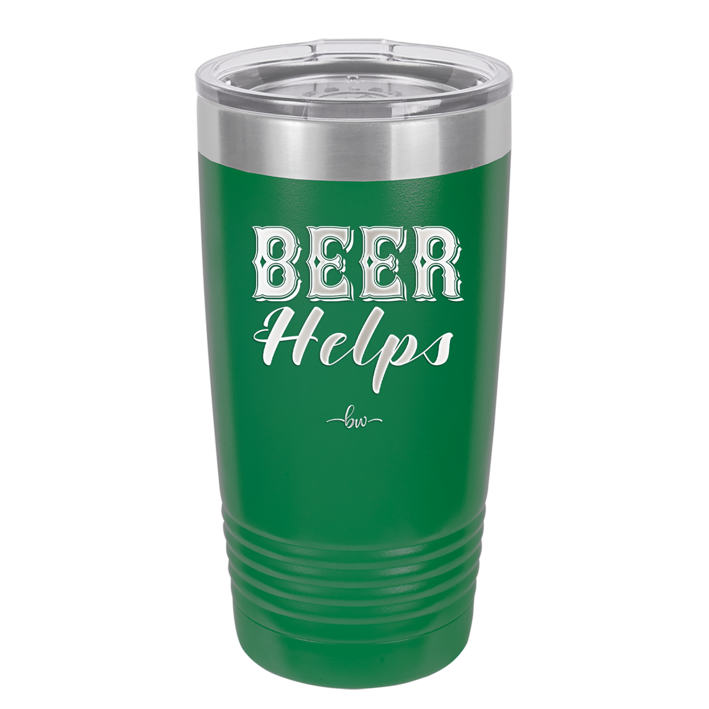 Beer Helps - Laser Engraved Stainless Steel Drinkware - 1846 -