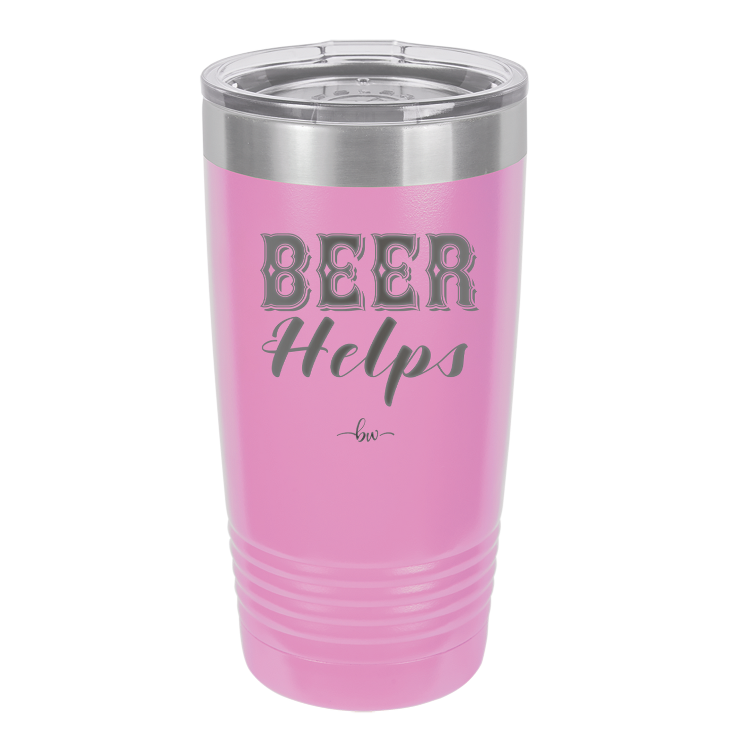 Beer Helps - Laser Engraved Stainless Steel Drinkware - 1846 -