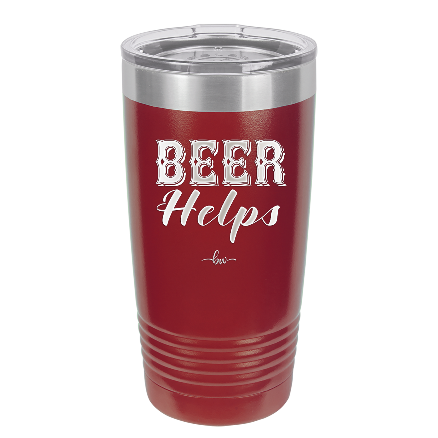 Beer Helps - Laser Engraved Stainless Steel Drinkware - 1846 -